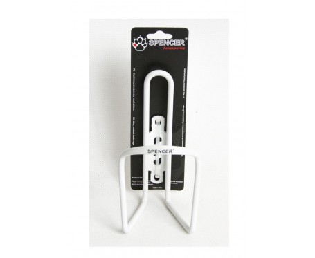 ALLOY BOTTLE CAGE WHITE WITH SCREWS X 2